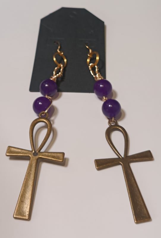 Key To Life Stone Drop Earringz 11