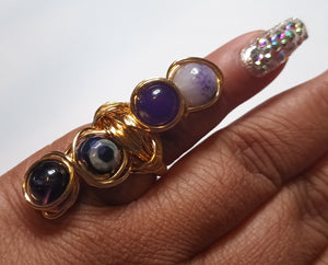 Plum Passion Infinity Ring