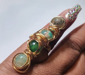 Green Goddess Infinity Ring 2