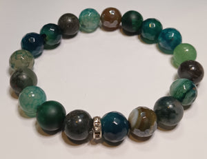 10mm Single Gemstone and Crystal Bracelets