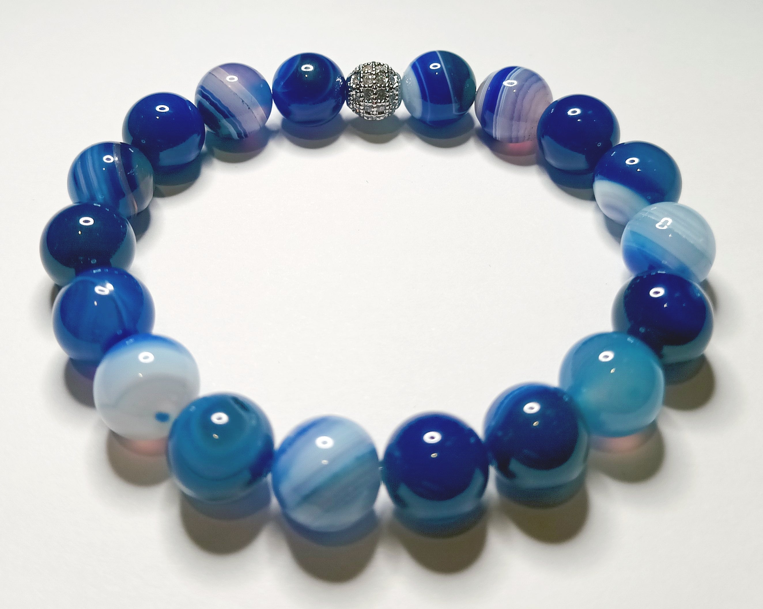 10mm Single Gemstone and Crystal Bracelets