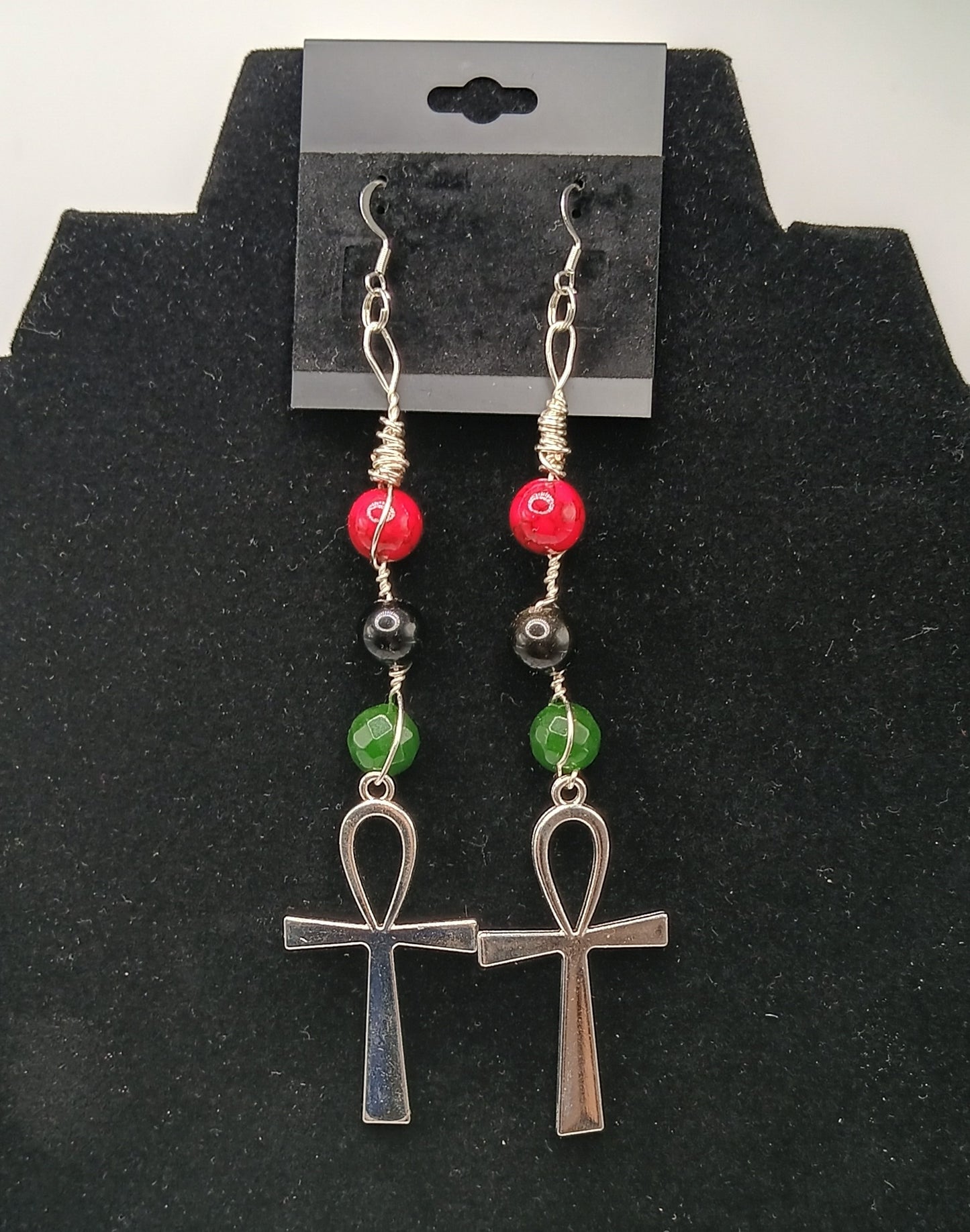 Key To Life Stone Drop Earringz 7