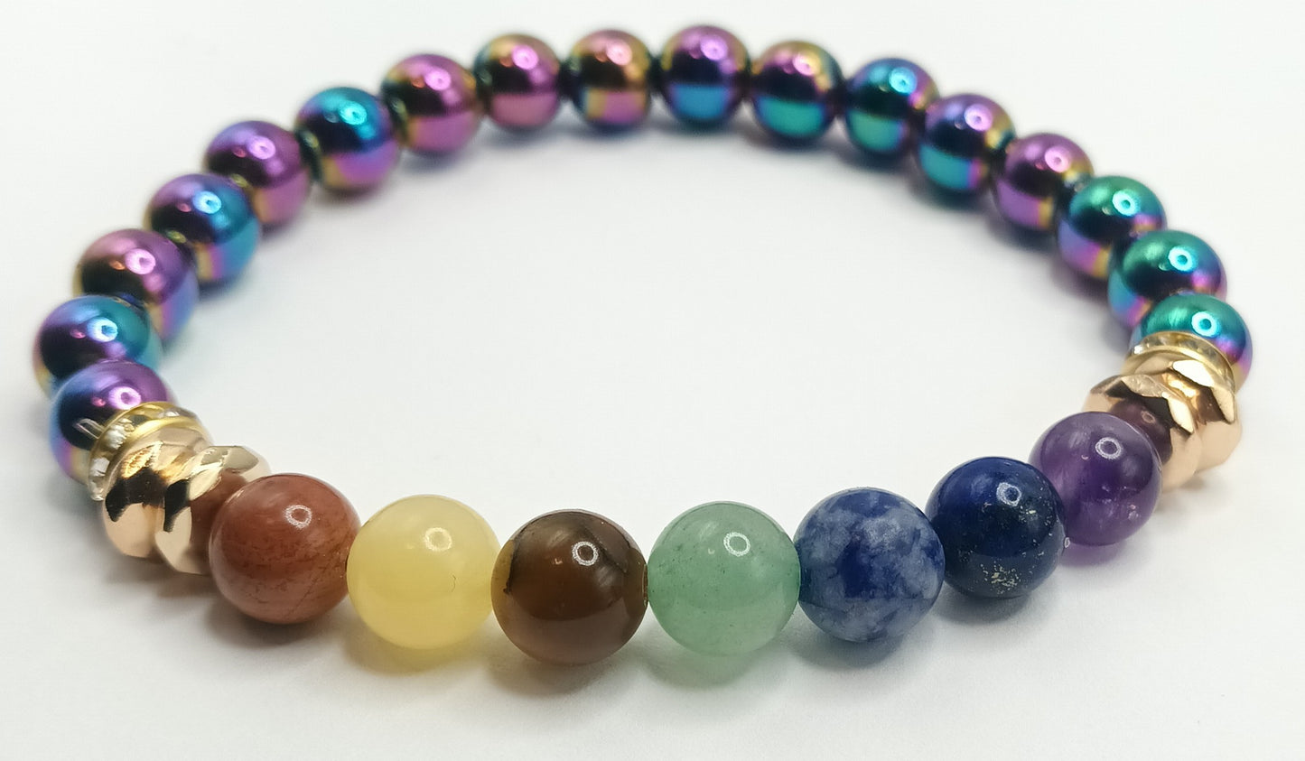 8mm Single Chakra Energy Bracelets 3.0