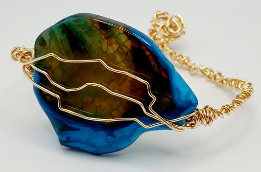 Wire Wrapped Cuff Bracelet 6