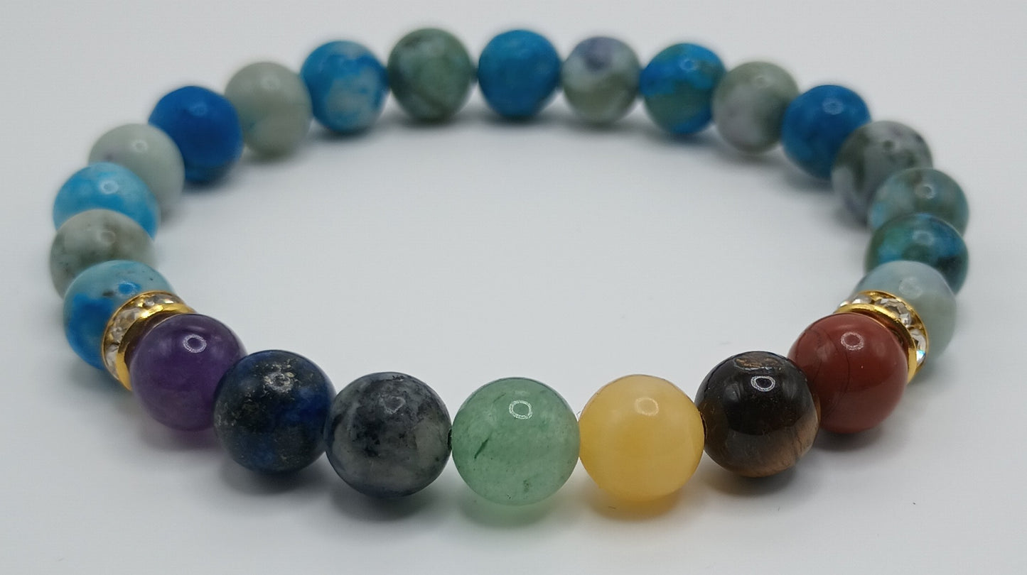 8mm Single Chakra Energy Bracelets 3.0