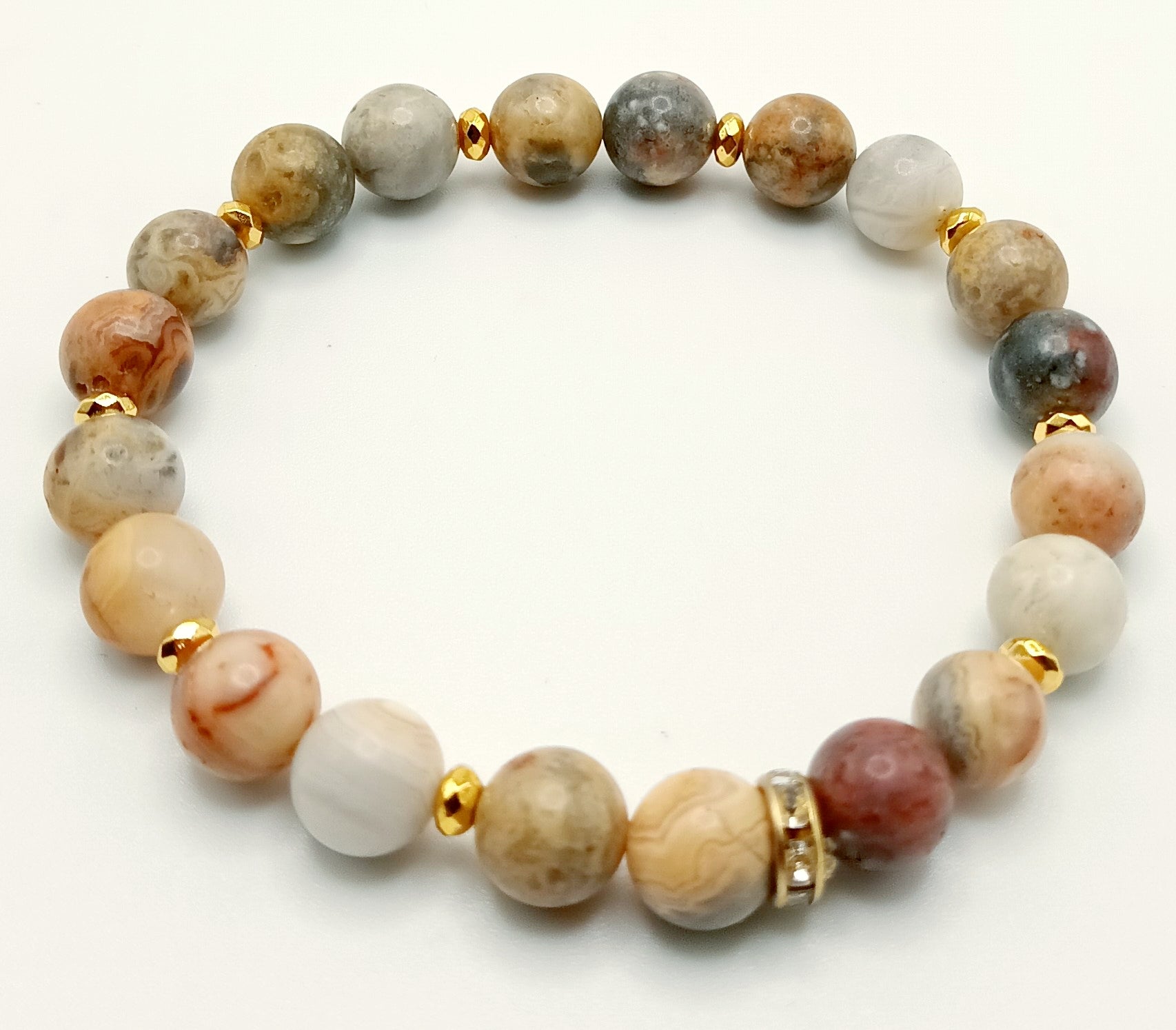 8mm Single Gemstone/Crystal Bracelets