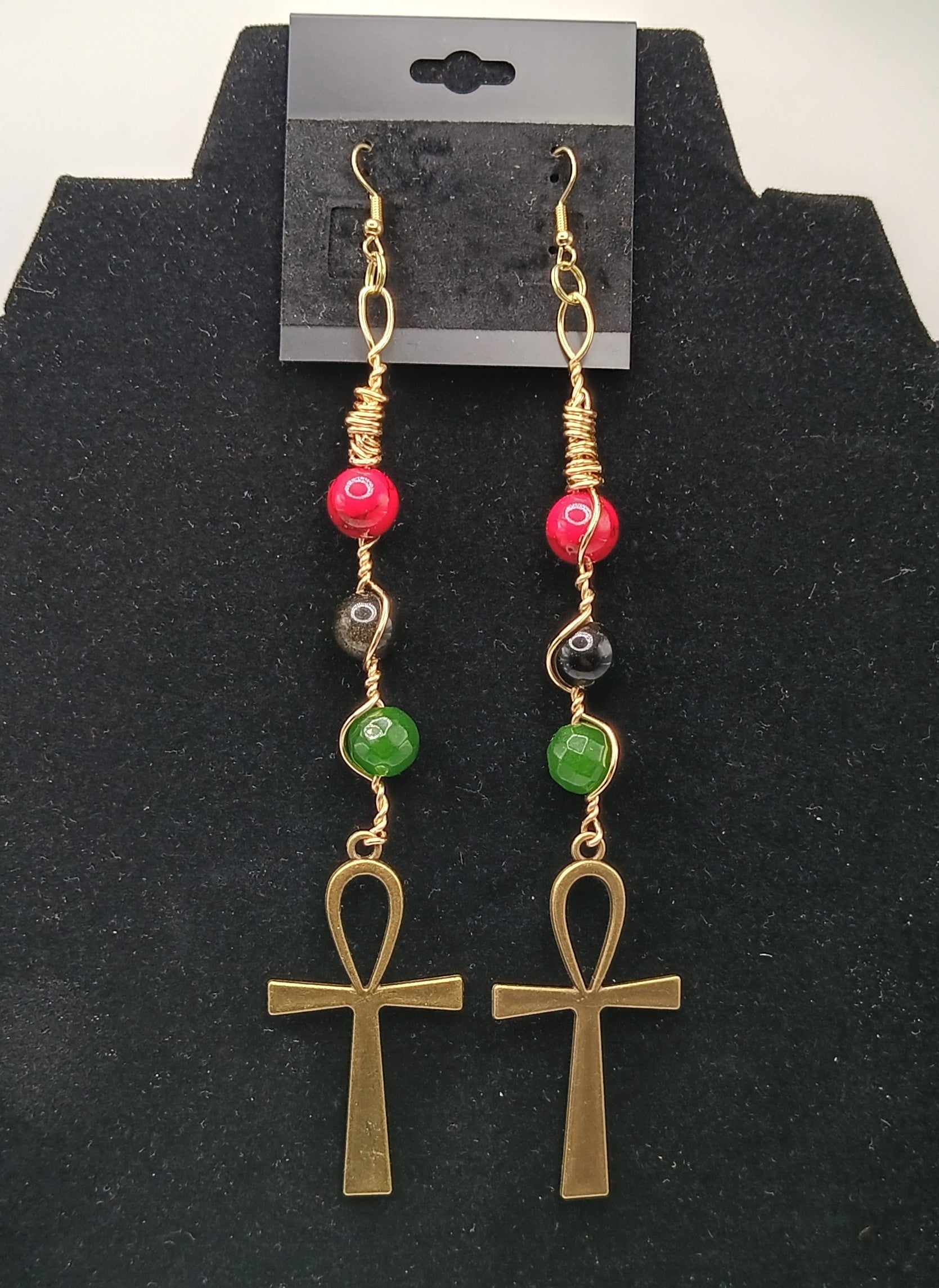 Key To Life Stone Drop Earringz 6