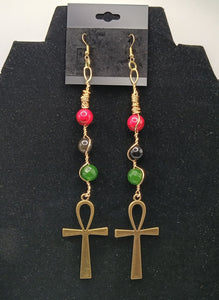 Key To Life Stone Drop Earringz 6