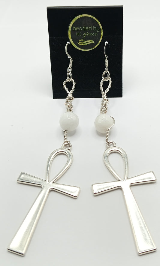 Key To Life Stone Drop Earringz 11