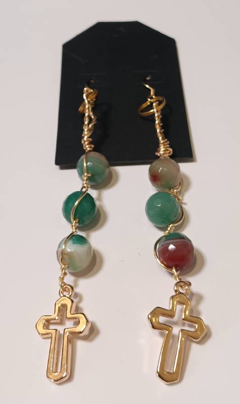 At The Cross Stone Drop Earringz 4