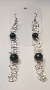 Wire Stone Drop Earringz 5