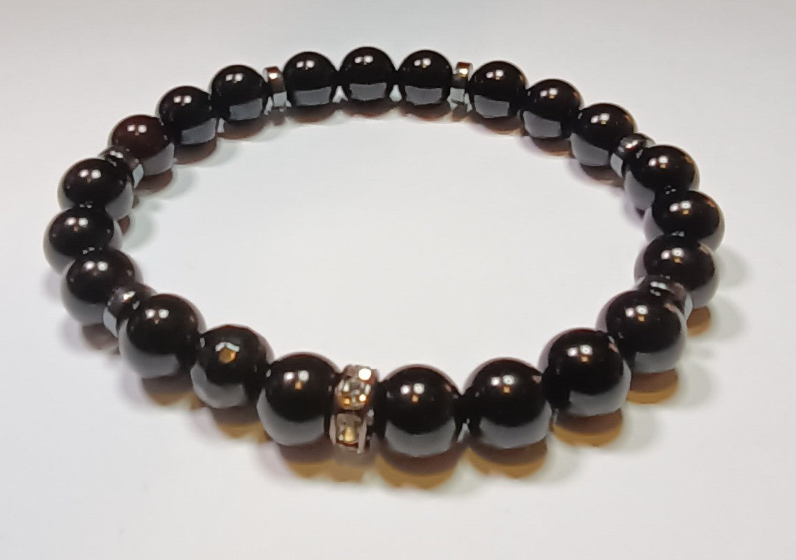 8mm Single Gemstone/Crystal Bracelets