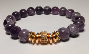 10mm Single Gemstone and Crystal Bracelets