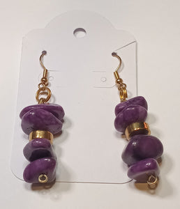 Agate Stone Drop Earringz 2