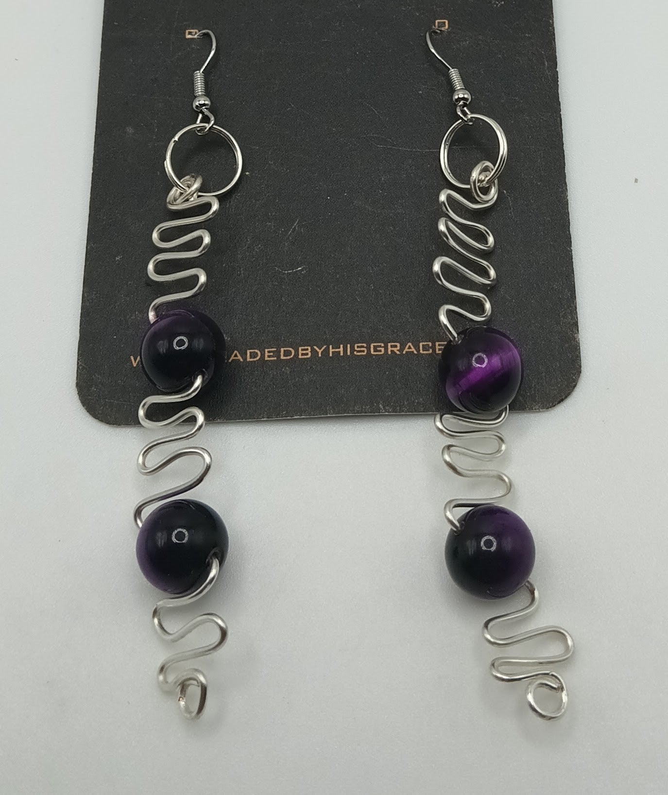 Wire Stone Drop Earringz 3