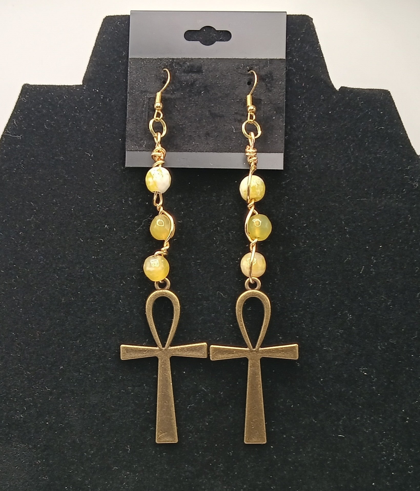 Key To Life Stone Drop Earringz 9
