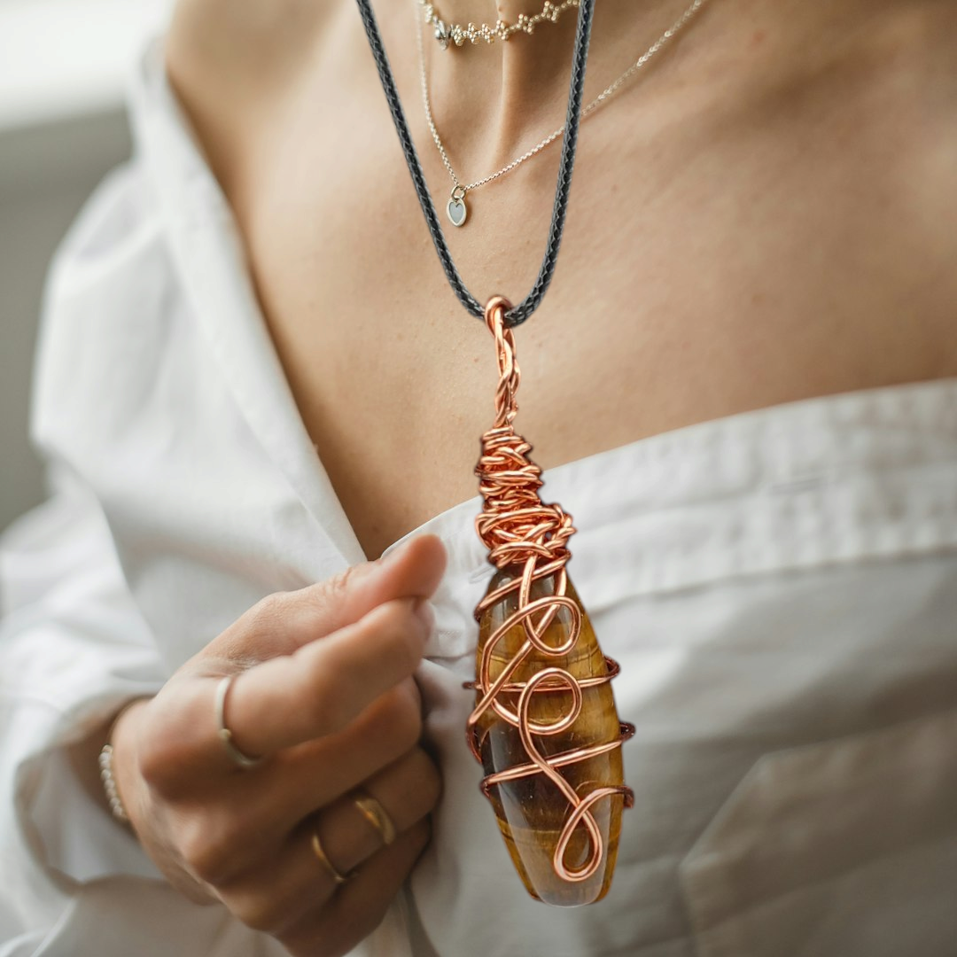 Tigers Eye Wire Wrapped Pendant