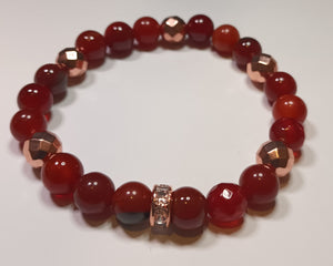 8mm Single Gemstone/Crystal Bracelets