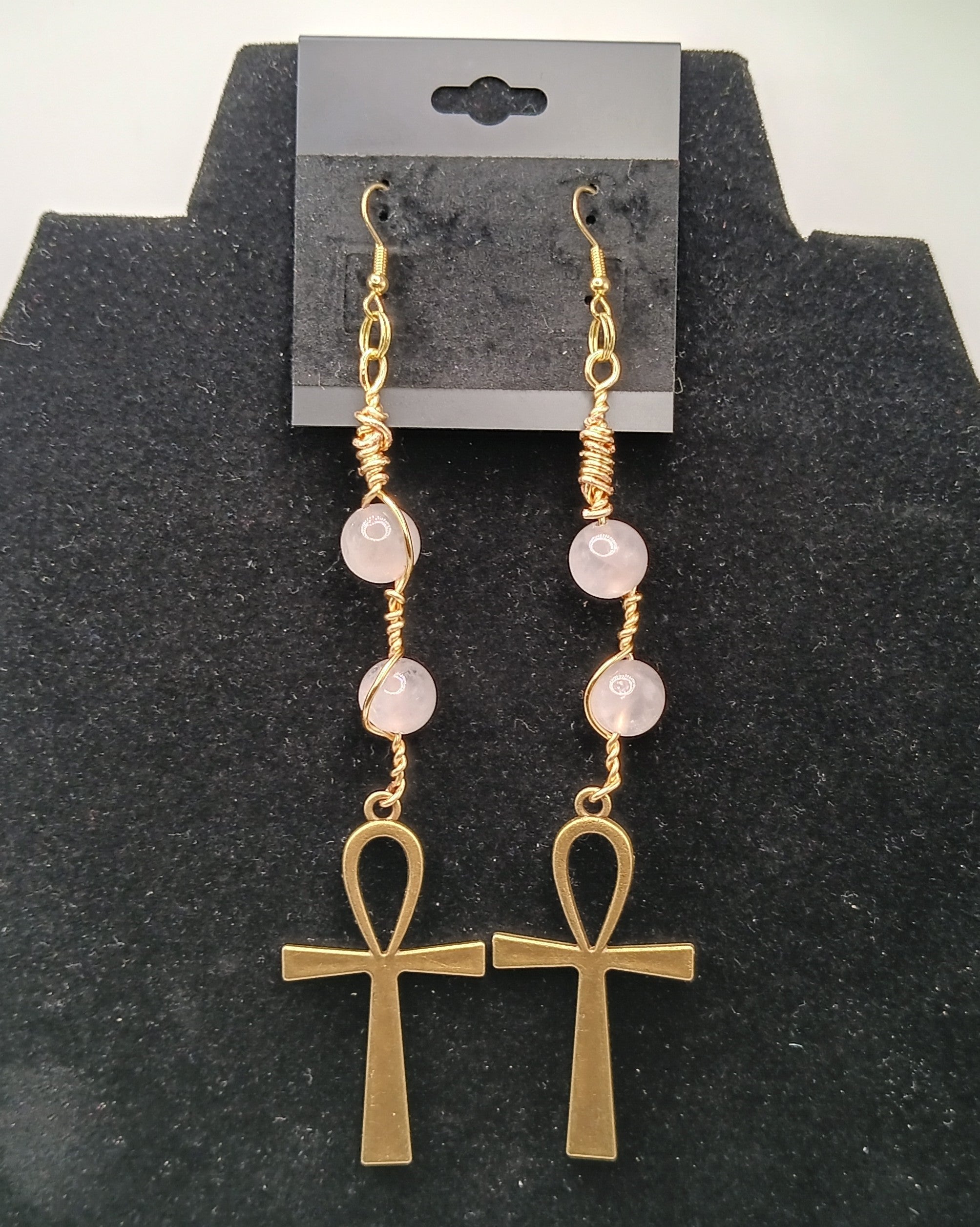 Key To Life Stone Drop Earringz 2
