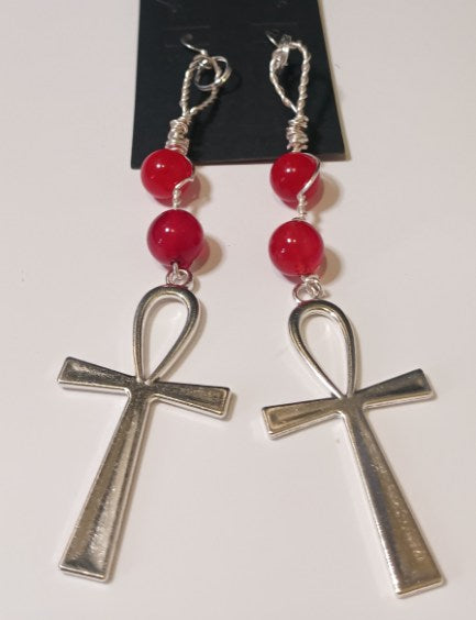 Key To Life Stone Drop Earringz 8