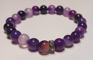 8mm Single Gemstone/Crystal Bracelets