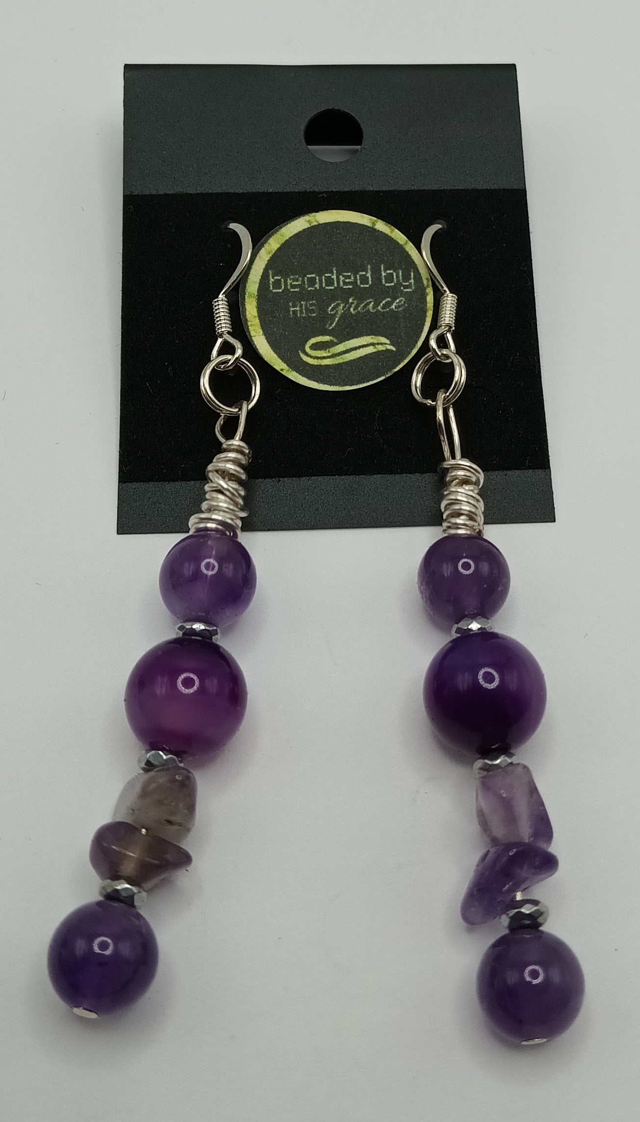 Wire Stone Drop Earringz 9