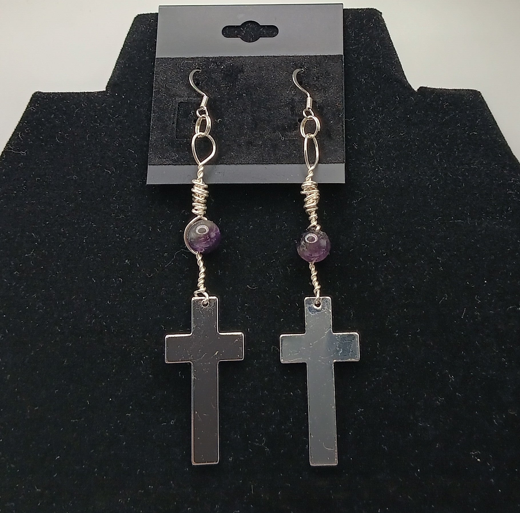 At The Cross Stone Drop Earringz