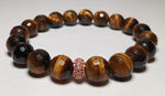 Load image into Gallery viewer, 10mm Single Gemstone and Crystal Bracelets
