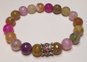 10mm Single Gemstone and Crystal Bracelets