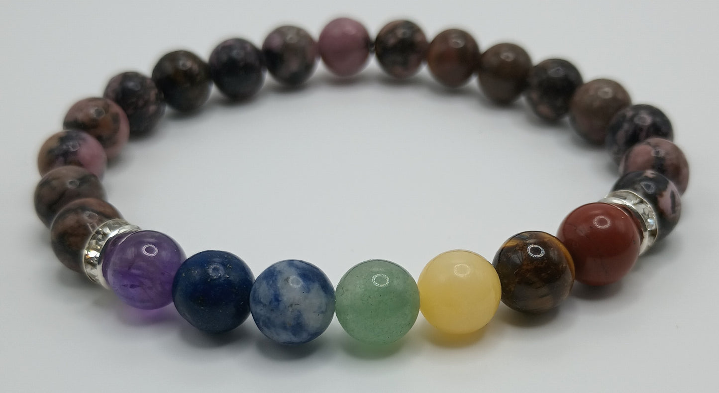 8mm Single Chakra Energy Bracelets 3.0