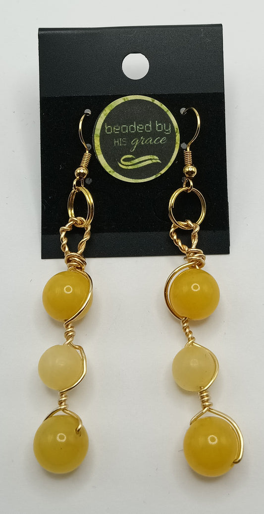 Wire Stone Drop Earringz 10