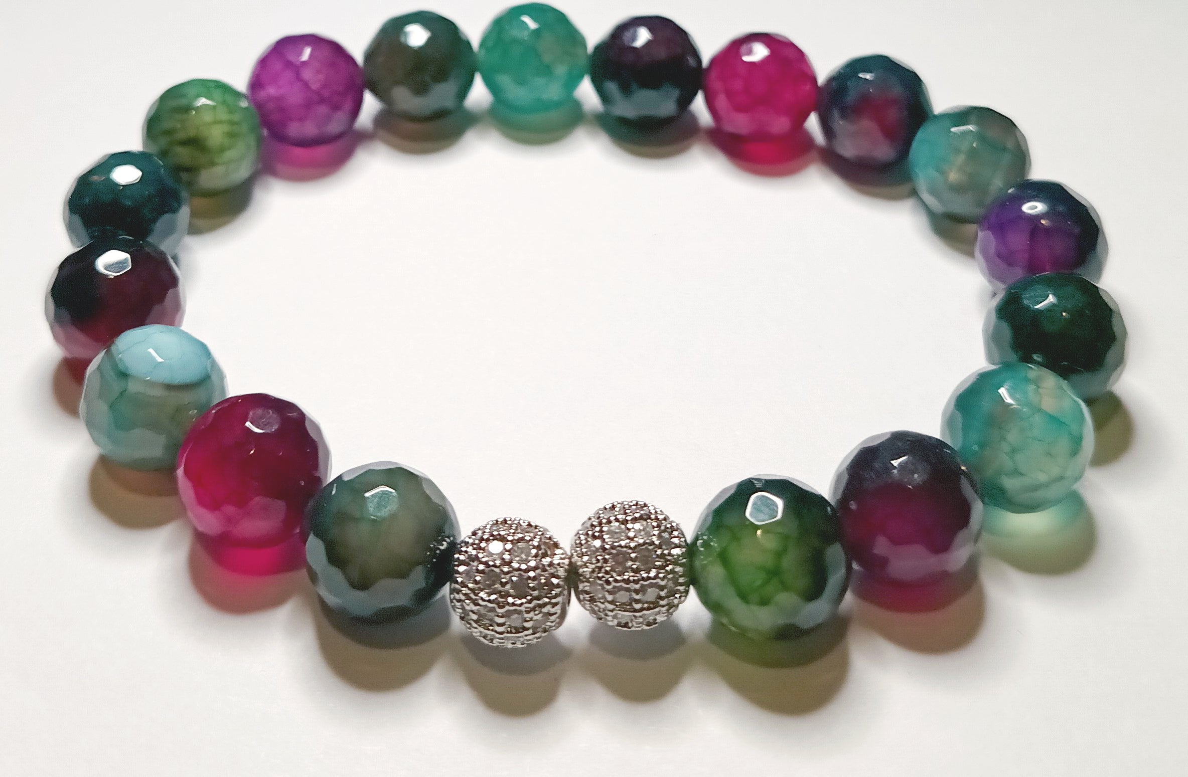 10mm Single Gemstone and Crystal Bracelets