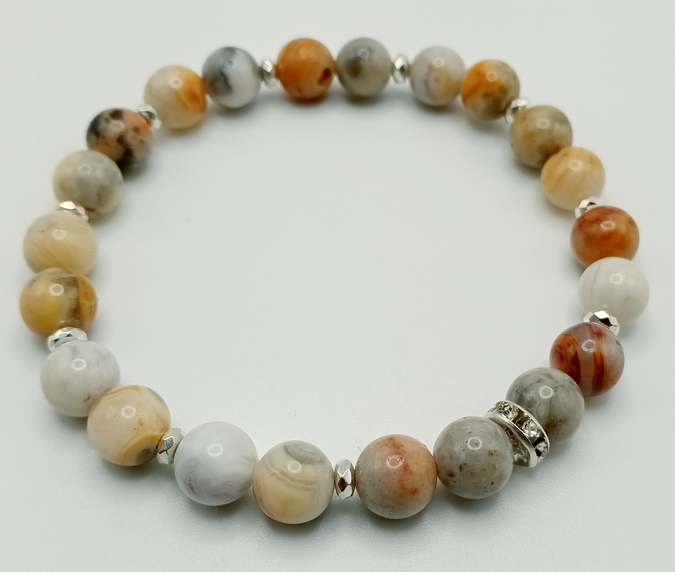 8mm Single Gemstone/Crystal Bracelets