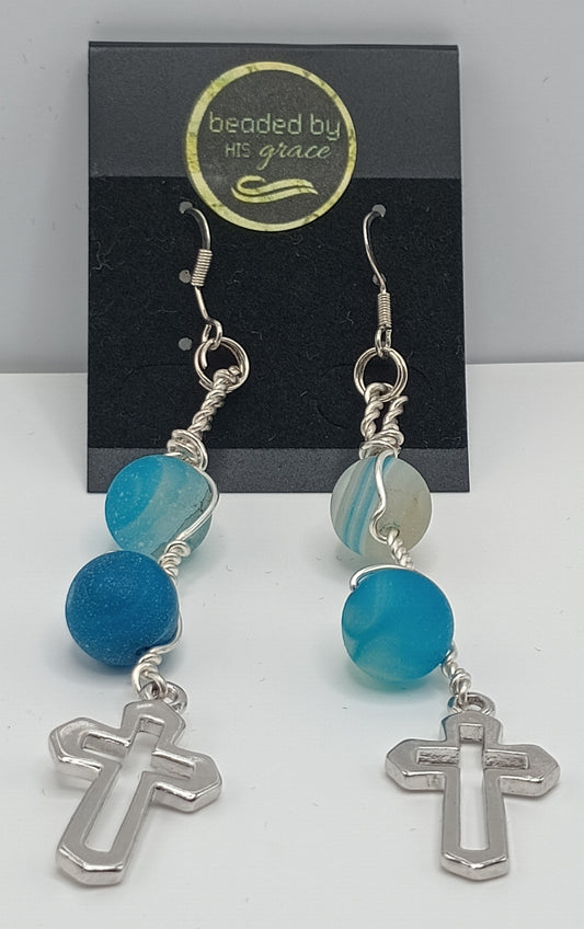 Wire Stone Drop Earringz 6
