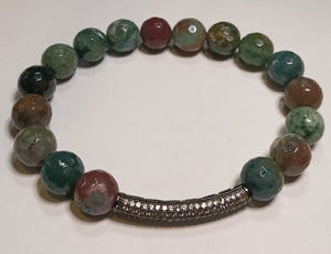 10mm Single Gemstone and Crystal Bracelets