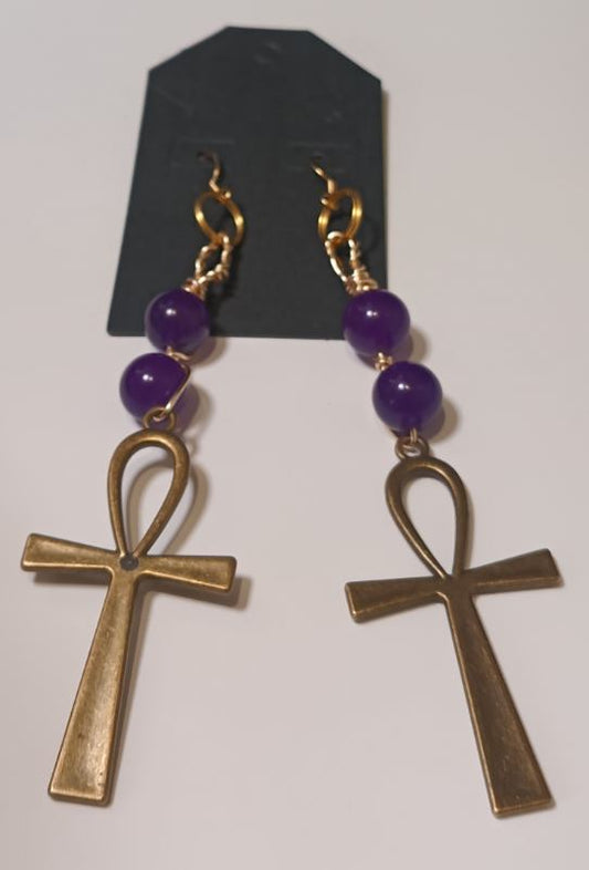Key To Life Stone Drop Earringz 11