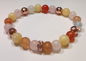 8mm Single Gemstone/Crystal Bracelets