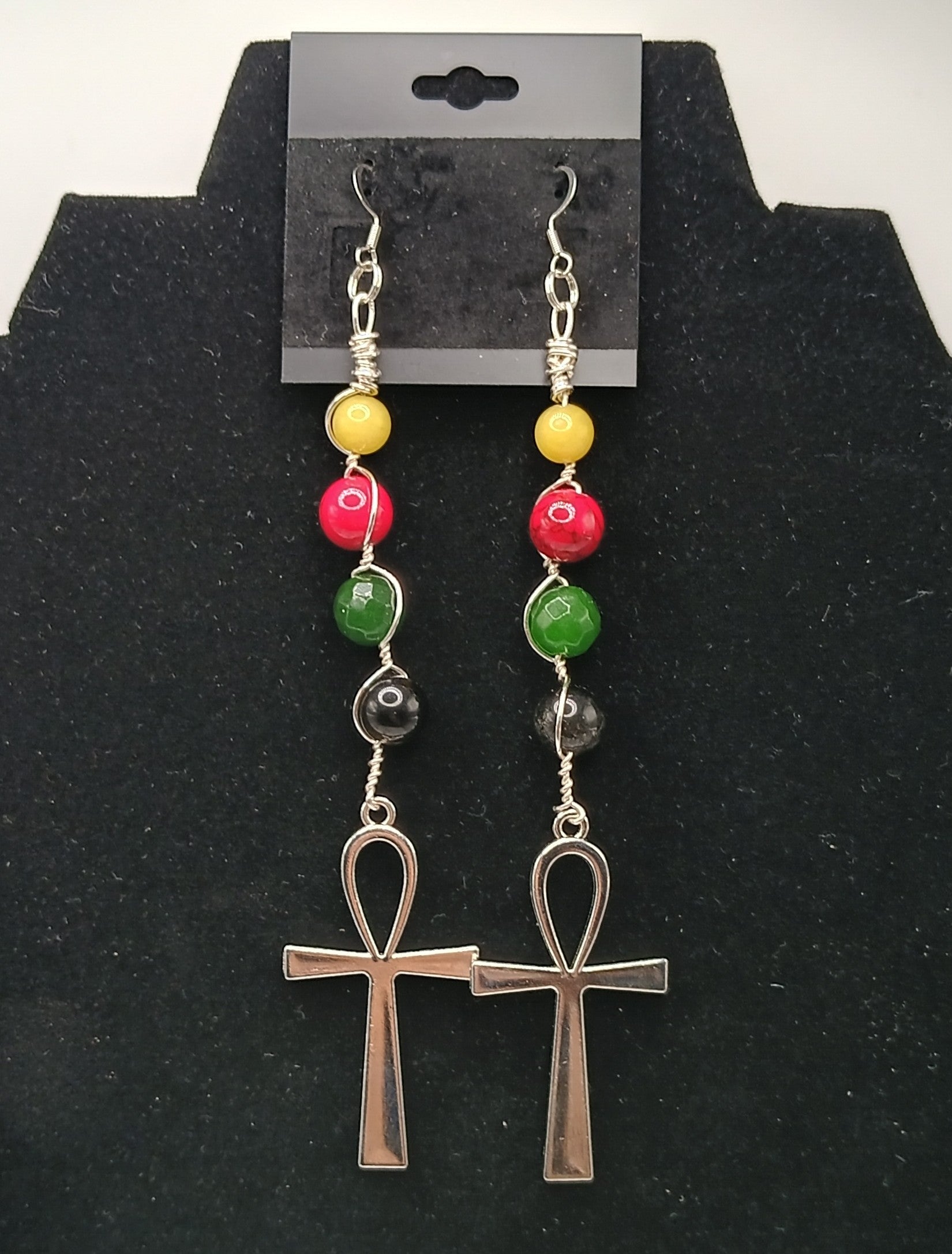 Key To Life Stone Drop Earringz 8
