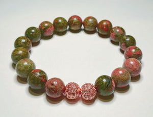 10mm Single Gemstone and Crystal Bracelets